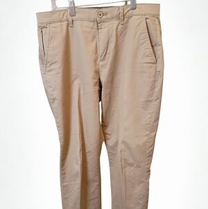 English Laundry Men’s Chino Pants 32x30 Regular Fit Khaki Flat Front Stretch